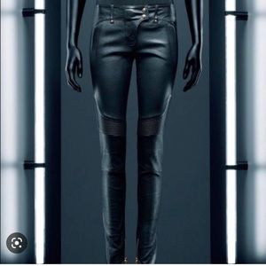 Balmain x HM Leather skinny pants
